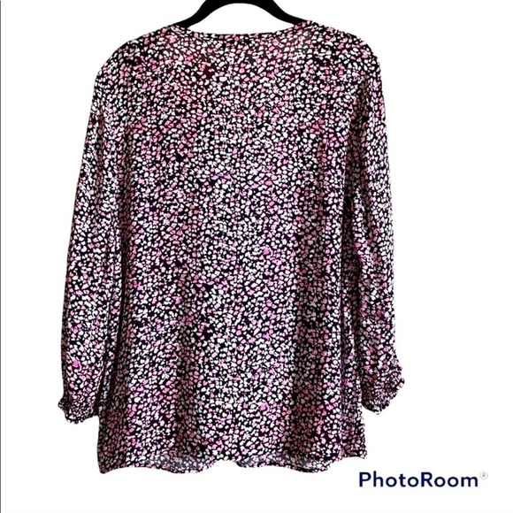 Rachel Zoe V Neck Floral Blouse | M - Picture 2 of 6